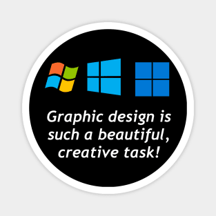 The Windows Logo shows some Beautiful Graphic Design! Magnet